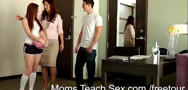  Moms Teach Sex Redhead Teen Gets Sex Lesson From Stepmom